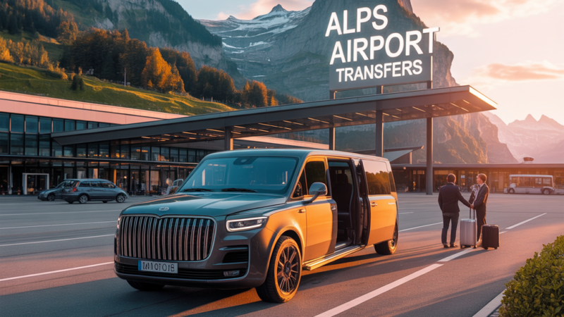 ideogram-v3.0_A_luxurious_vehicle_parked_in_front_of_a_Swiss_airport_terminal_with_a_clear_sig-0